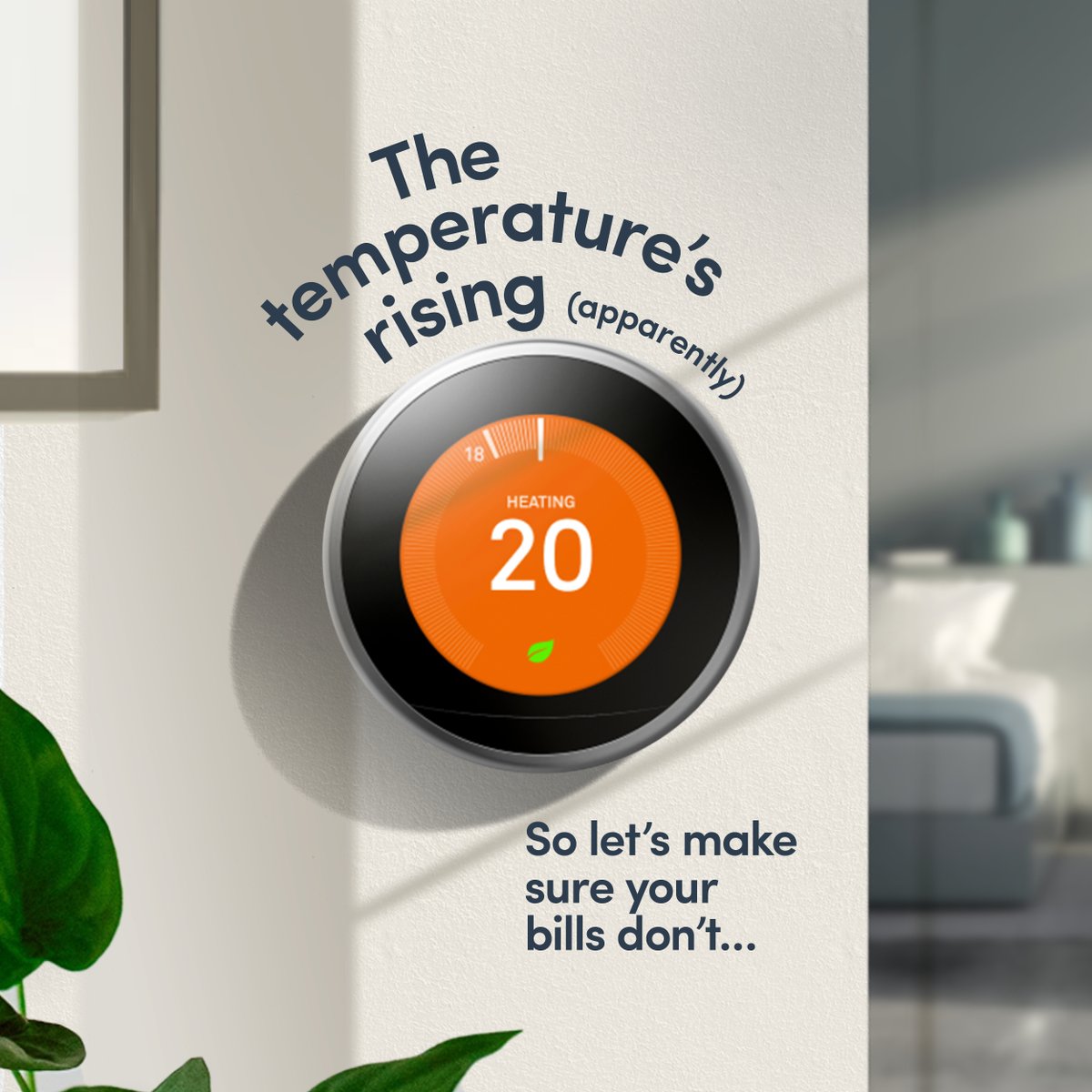 Rain rain, go away. ☔ It might still be raining, but temperatures are rising. Keep an eye on your thermostat schedule to ensure you’re not heating your home for too long and running up your energy bills. For more ways to save, head to our website 👉 bit.ly/3xtdXjs