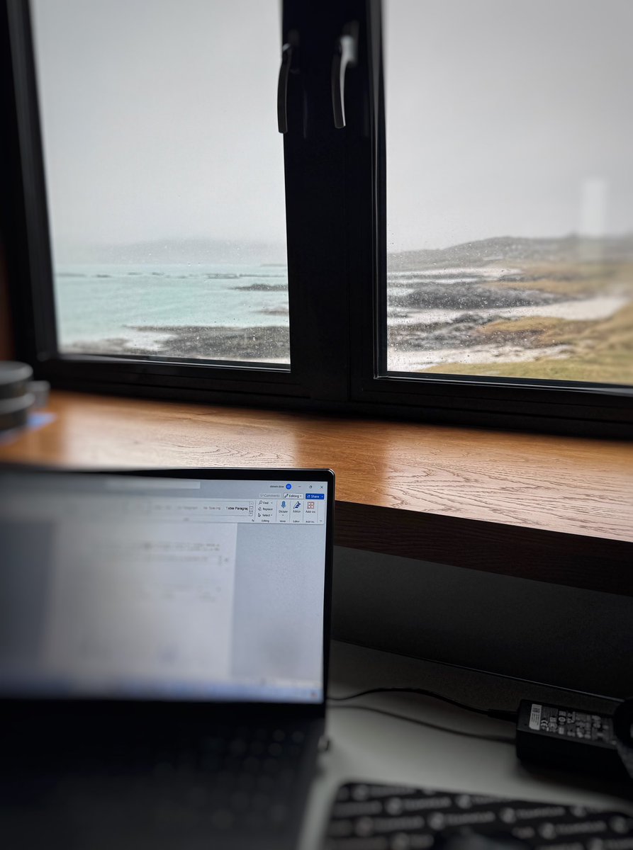 aFootballMan's tweet image. If you’re going to have to do some unexpected work whilst on holiday, best to do it when you’re a, in a wonderful location and b, when the rain is both horizontal &amp;amp; vertical at the same time 🌧️