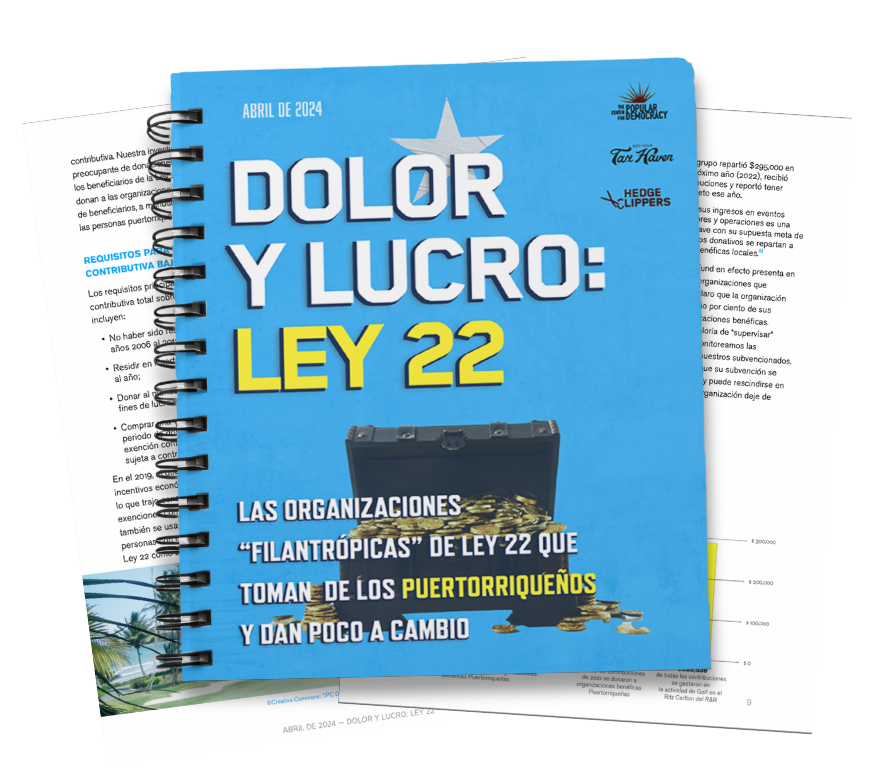 Como si el desplazamiento y los abusos no fueran suficiente, ahora, los Ley 22/60 crean fundaciones de pacotilla pa' embolsillarse más dinero. No es un chiste. Es Puerto Rico. Lee el informe aquí: prnosevende.com/publicaciones/