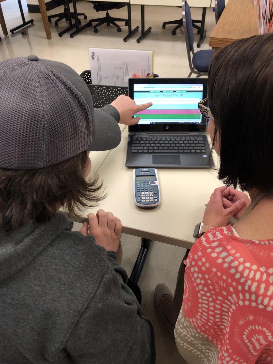 ⁦<a href="/RHadulted/">Rock Hill Adult Ed.</a>⁩ Teacher Nicole Jordan prepping Kolton for his Math assessment.  #RockSolid ⁦<a href="/RockHillSchools/">Rock Hill Schools</a>⁩