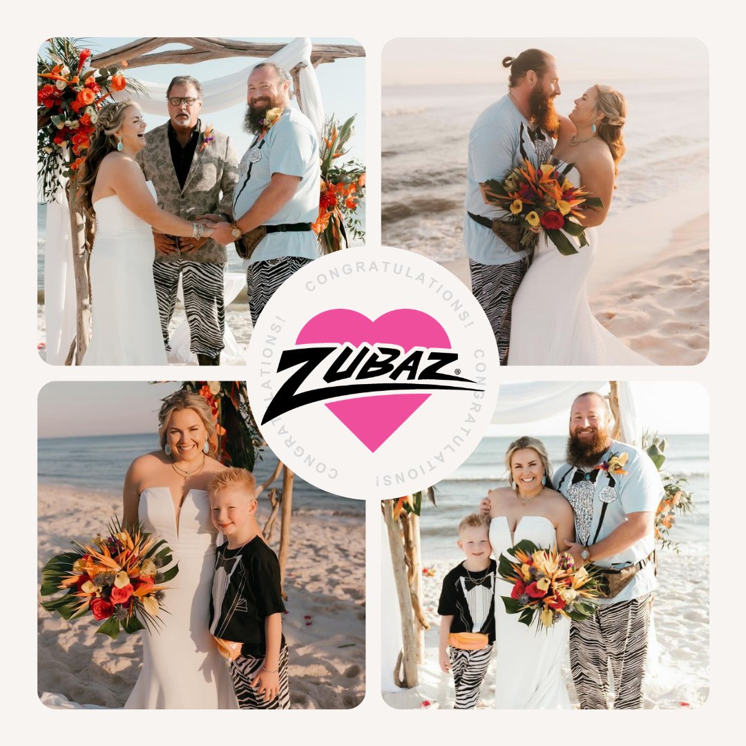 Now that's getting married in style! Congrats to the beautiful couple! #zubaz #love #truelove #style #fashion #wedding #family