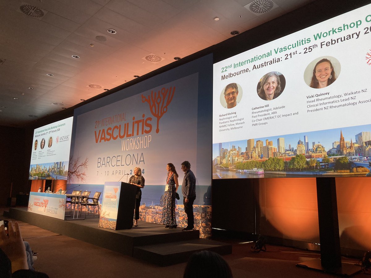Thank you Maria and team for an amazing #vasculitis2024 meeting. See you all in Melbourne.