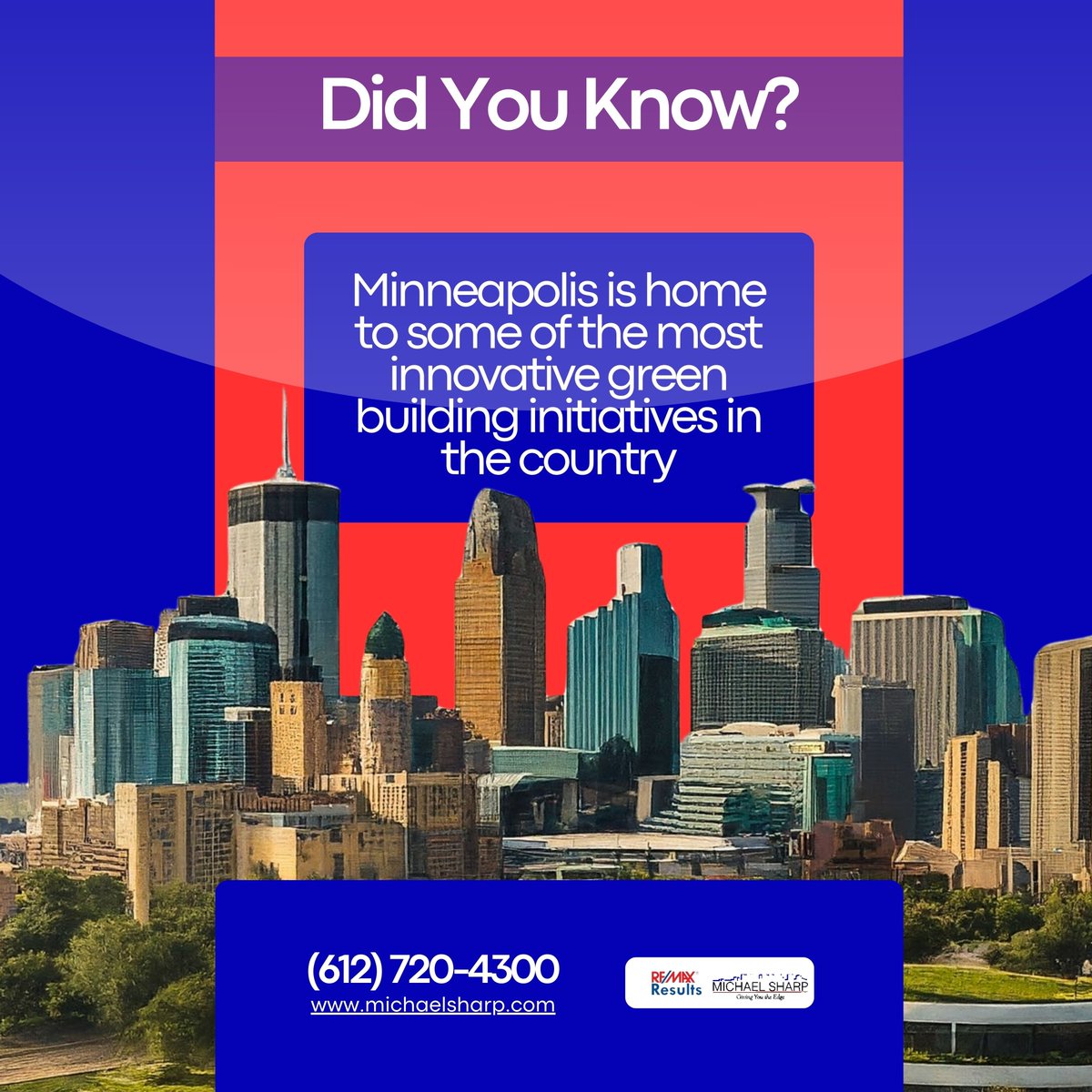 Minneapolis leads with green! 

Did you know we're at the forefront of eco-friendly building initiatives? 🌱🏢 

#EcoFriendly #SustainableLiving #GreenBuildings #MinneapolisInnovation #EnvironmentalCare #FutureForward #EcoDesign #GreenInitiatives #CitySustainability #DidYouKnow
