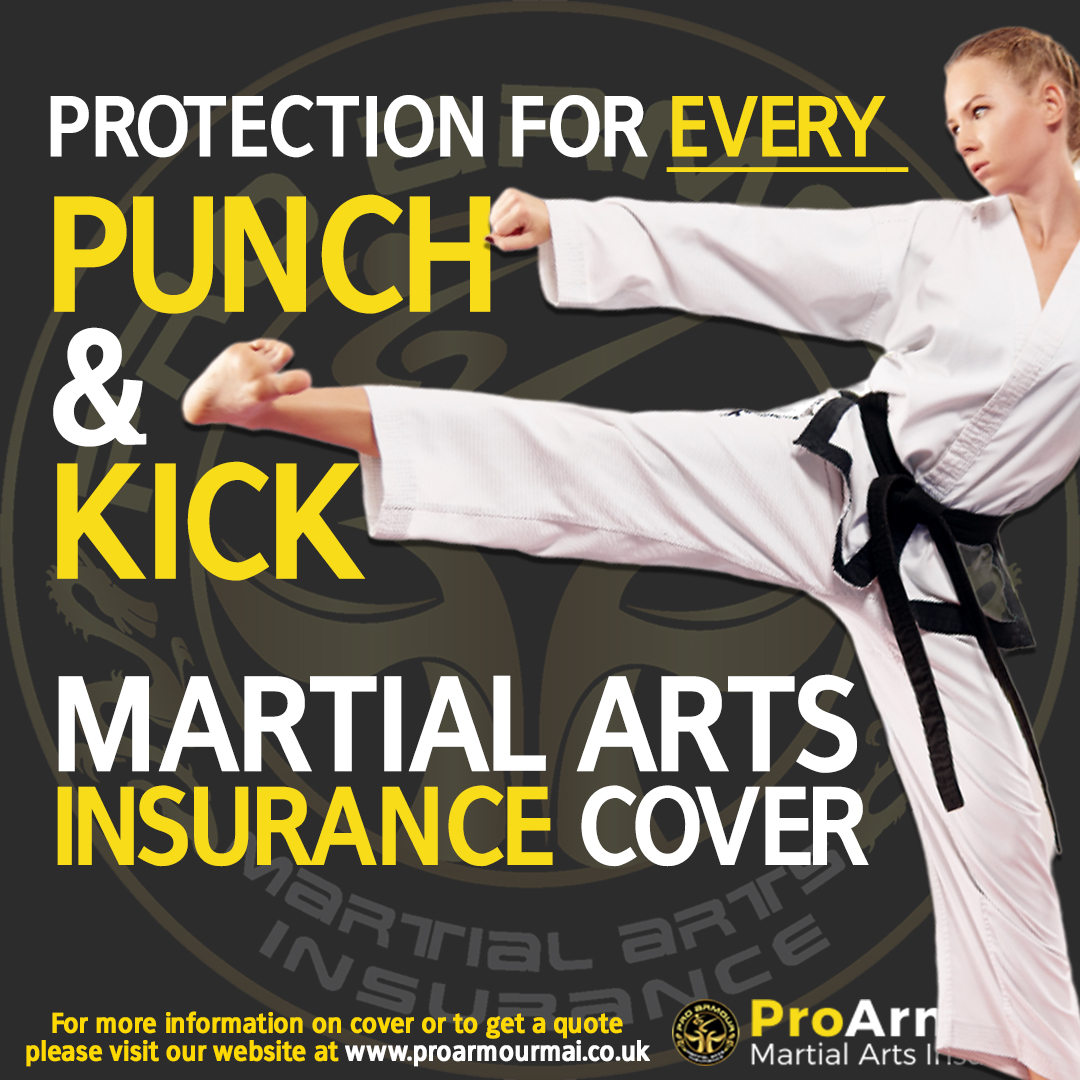 Our flexible policies cover over 190 styles in the UK. ✅ Join the 100,000+ instructors, members, and clubs already protected by Pro Armour Martial Arts Insurance! 👊 Visit proarmourmai.co.uk 🔗 #martialarts #insurance #karate #mma #kickboxing #taekwondo #judo