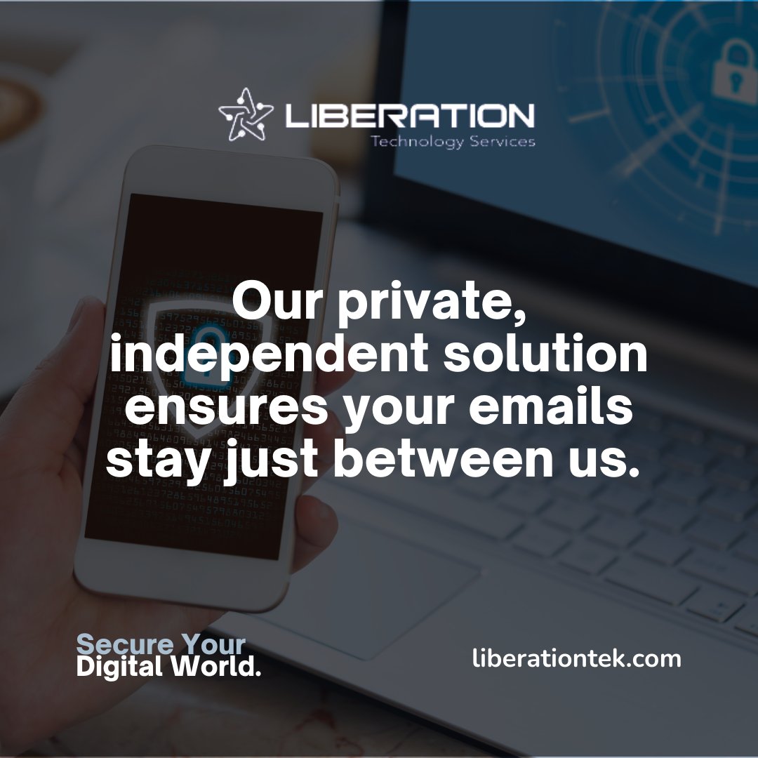 Escape the grasp of data exploitation! Liberation Email offers a refuge from the prying eyes of Big Tech.

With our independent email solution, your privacy is paramount. Take charge of your digital communication and reclaim your freedom today! 

🌐 Experience true email libe ...