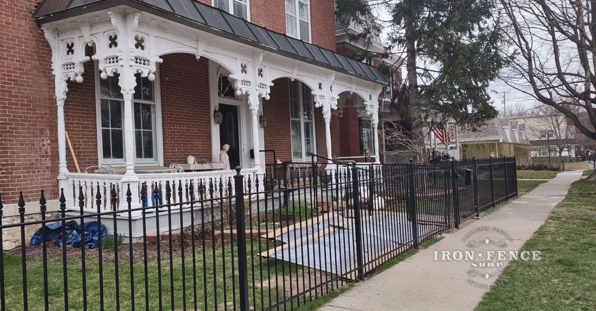 Adding an iron fence to your front yard can create the perfect accent to your home and add just the right touch of curb appeal. 

#IronFenceShop #ironfence #curbappeal #home #fencedyard