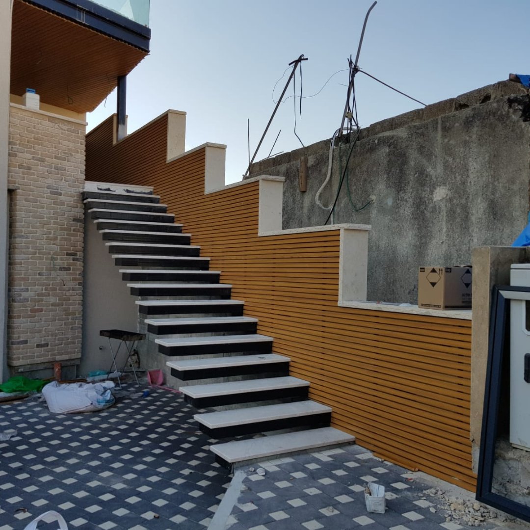 Ascend in style with GTO Aluminum's vibrant cladding options!  

This staircase transformation demonstrates the visual impact and functionality our aluminium products can bring to any outdoor space. 

#StaircaseDesign #AluminumCladding #ExteriorMakeover #WeatherproofDesign