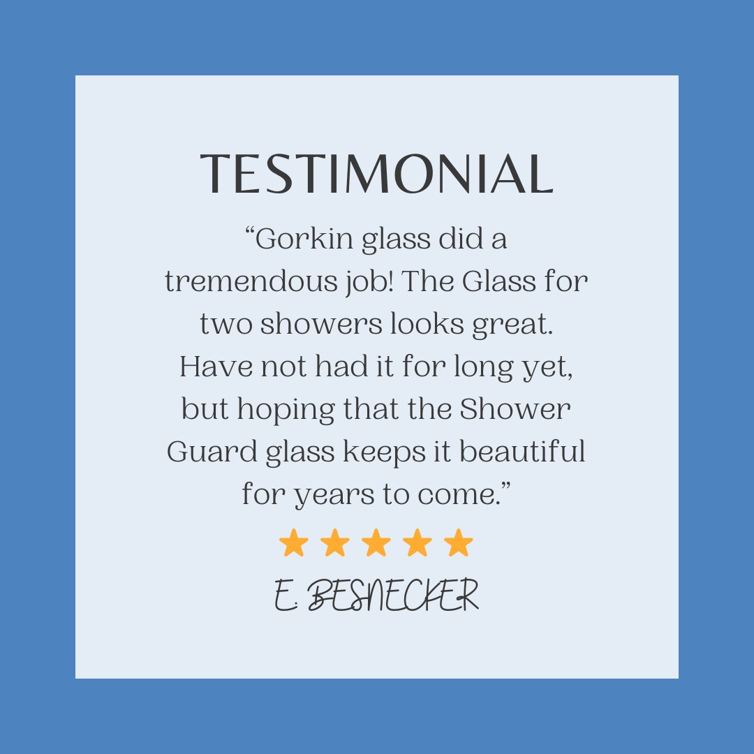 Here is a testimonial from one of out clients. #testimonial #glass #mirrors #home #homeoffice #bathroom #shower #glassshower #showerdesign #custom #residentialglass