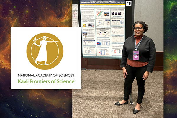 Congratulations to Raspberry Simpson, a Lawrence Fellow in @Livermore_Lab’s NIF&PS Directorate, for being named a Kavli Fellow by @theNASciences. She and other outstanding young scientists were invited to the recent NAS Kavli Frontiers of Science meeting. l8r.it/Hfe7