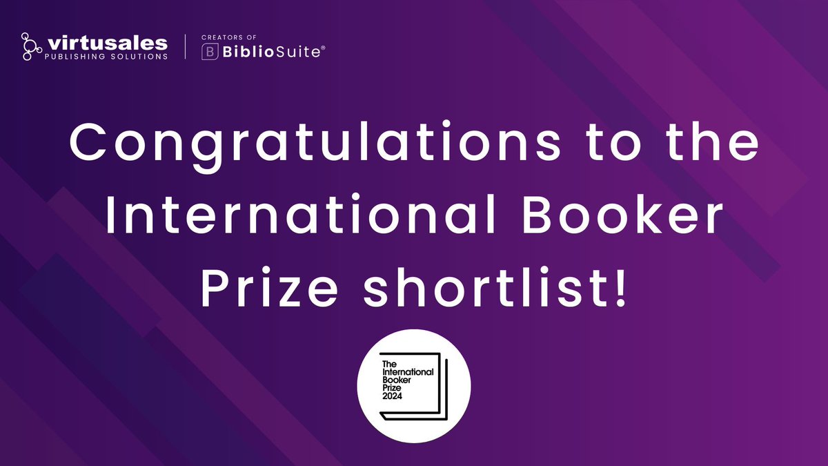 🎉 We’re delighted to see three of our client publishers feature on the International @TheBookerPrizes shortlist!

Congratulations to @VersoBooks, @HachetteUK, @GrantaBooks and all shortlisted publishers.

#BookerPrize