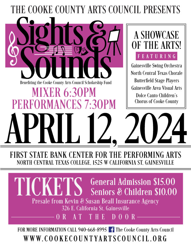 See and hear the creative side of Cooke County with music, art, food, and more! 🖌️ Visit cookecountyartscouncil.org  for more information on how to purchase your tickets today!
#goseegville #localartists