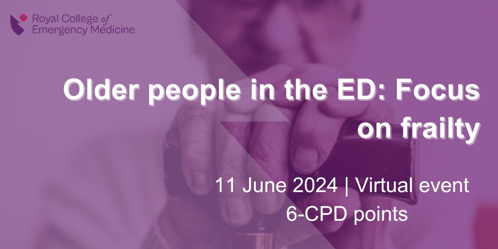 Join us to follow the patient journey of an older aged patient living with frailty, presenting to the ED with a fall, considering: Trauma assessment Possible traumatic injuries by body systems Use of the Comprehensive Geriatric Assessment End of life care bit.ly/3IzT6gt