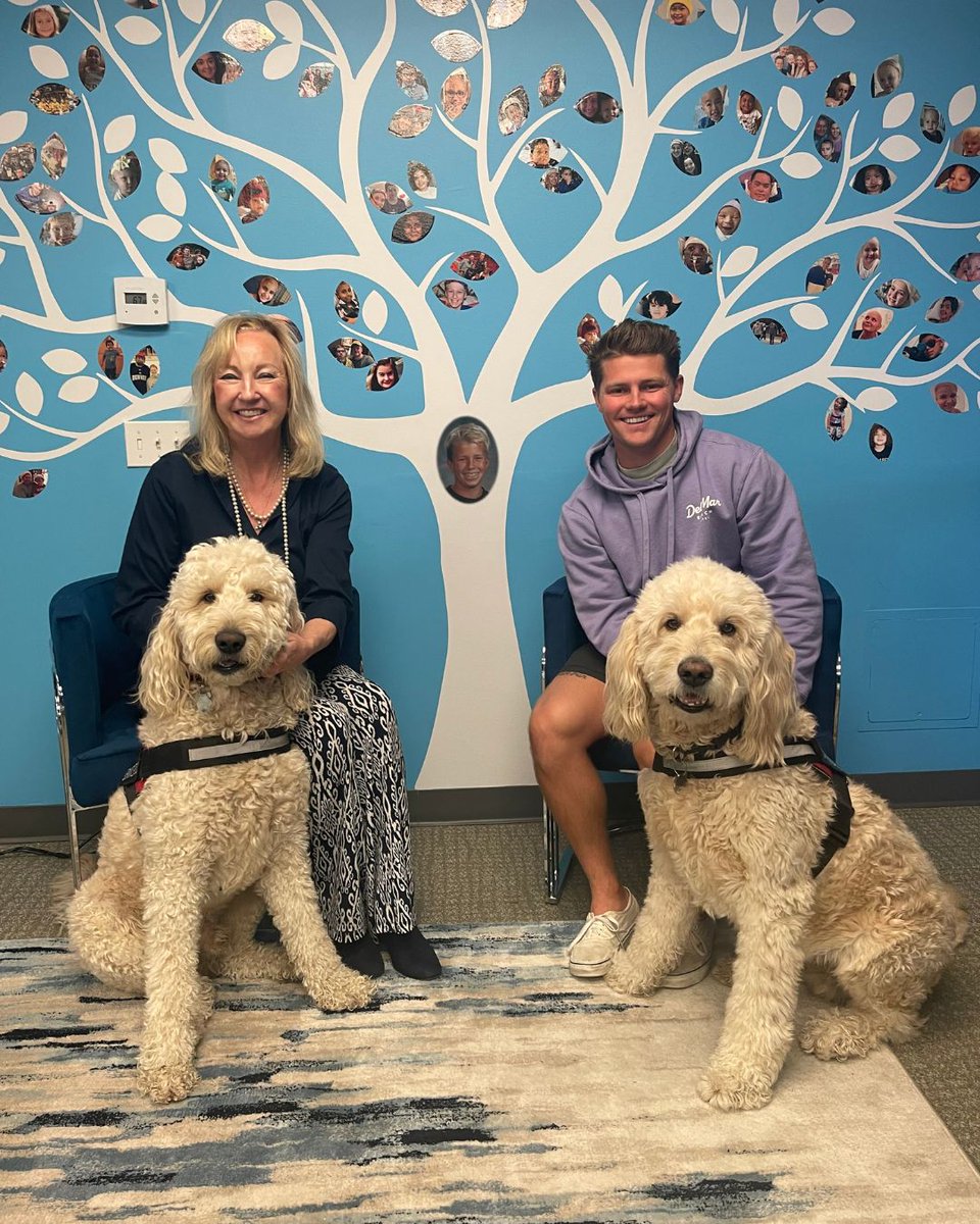 Teddy and Bear, the foundation’s service dogs, bring smiles to the children and families we help. #hugyourdogday serves as a gentle reminder of the deep bond shared between humans and dogs, highlighting the importance of nurturing, and appreciating this relationship.