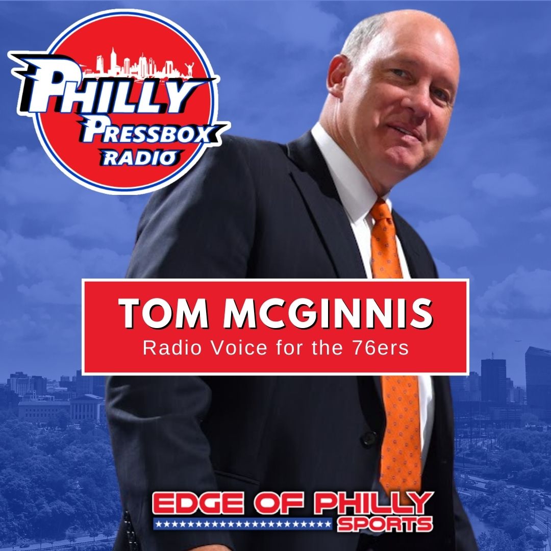 The legendary radio voice of the #76ers, @McGinnisThomas, joins Bill and Chet on @pressboxguys tonight at 7 PM.  They discuss the #Sixers resurgence with the return of #JoelEmbiid and look towards the #NBAPlayoffs.   

#BrotherlyLove | #HereTheyCome