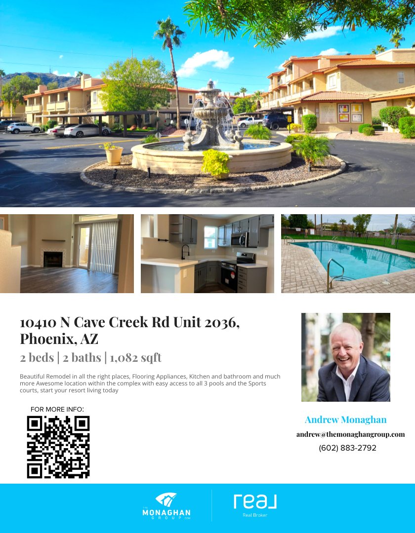 🌟 Dive into luxury living! Stunning remodel, prime location, and resort-style amenities including 3 pools & sports courts. Your dream home awaits!

FOR MORE INFO: bit.ly/10410NCaveCree…

#themonaghangroup #arizonahomes #arizonarealestate #RealBroker #phoenixaz #justlistedhomes