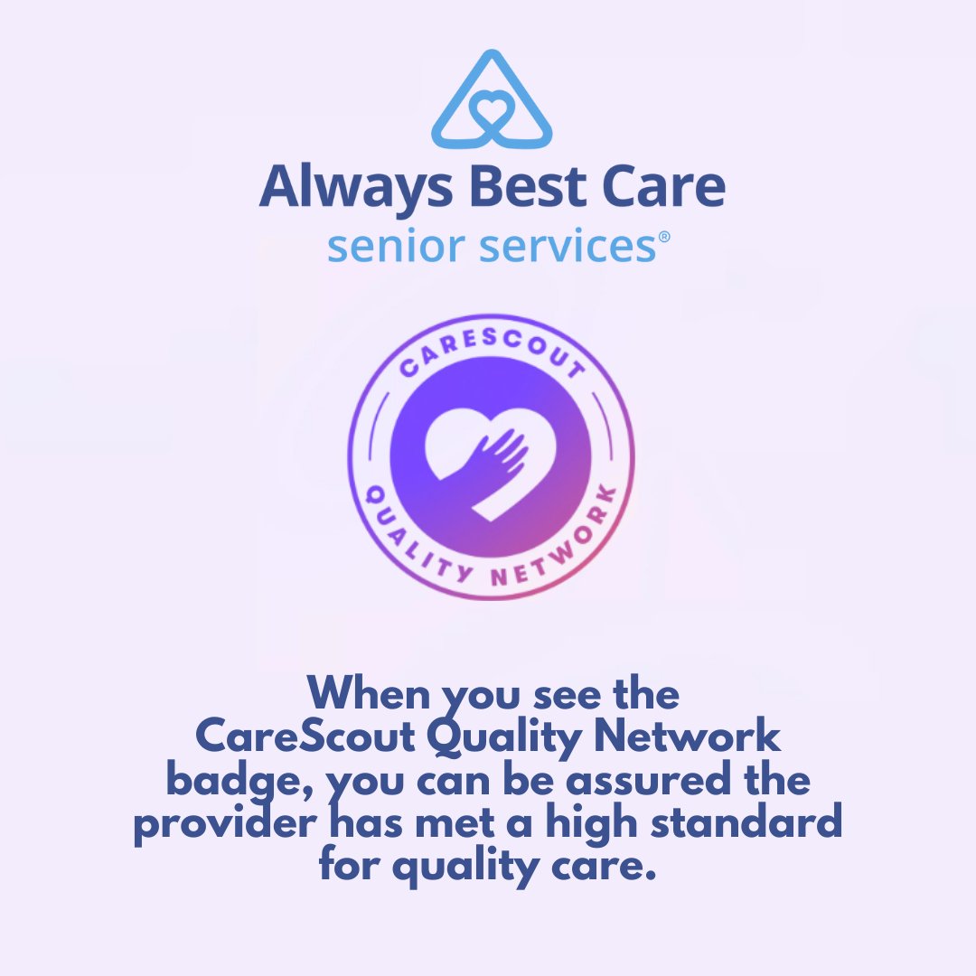 We are honored to announce that Always Best Care Tempe is a CareScout Quality Network provider!

#CareScout #QualityCare #PersonCentered #HomeCareProvider #Caregiver #Caregiving #AlwaysBestCare #SeniorCare #SeniorServices #SeniorLiving #SeniorHousing #ElderlyCare