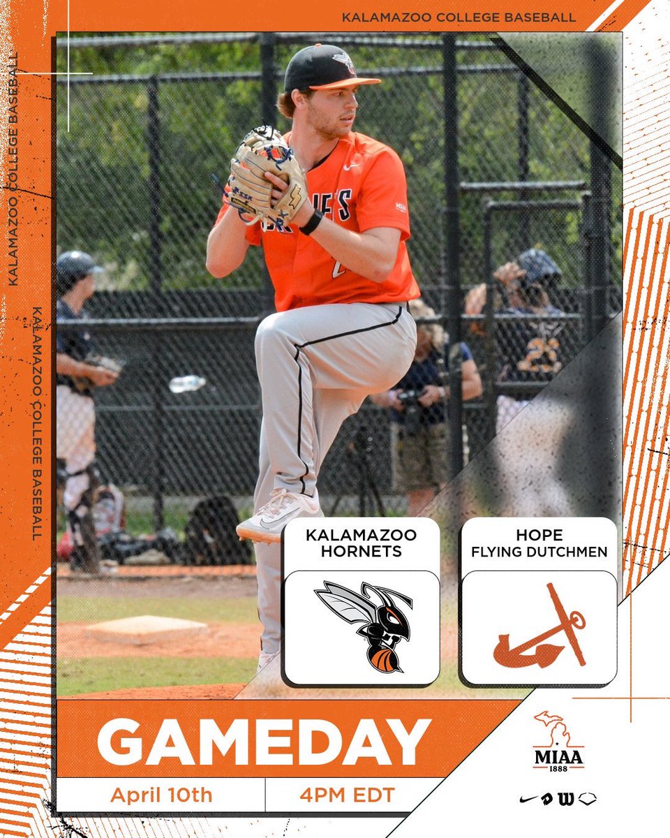 Back at Home! 🏠 Kalamazoo hosts Hope College today in their home opener at Woodworth Field. 🐝⚾️ 🆚: Hope ⏰: 4PM EDT 🏟️: Woodworth Field 📊: tinyurl.com/5bck4hz2 (tinyurl.com/5bck4hz2) 🎥: tinyurl.com/34ehkpek (tinyurl.com/34ehkpek) #d3baseball