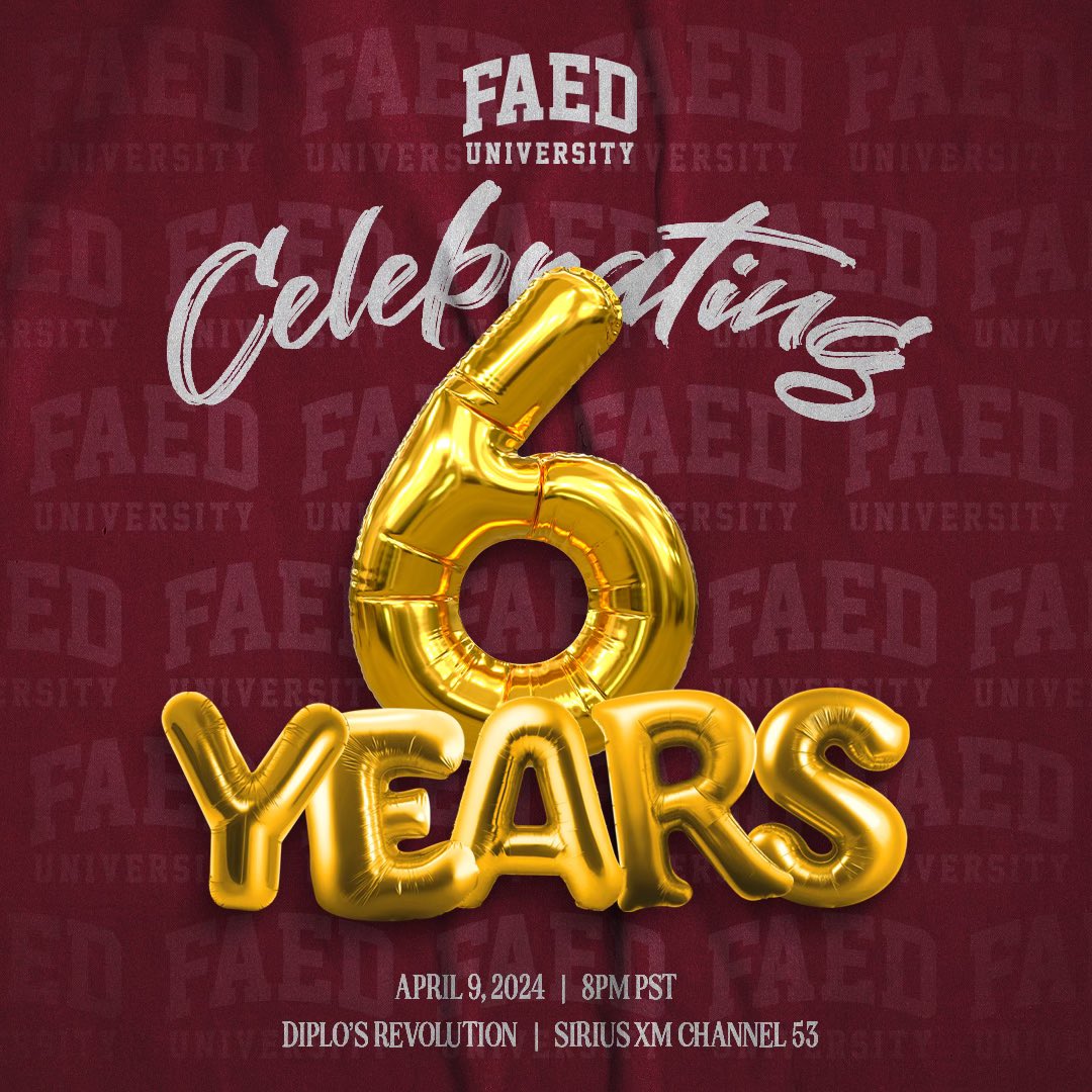 .#FAEDUniversity Ep. 313 with @WEAREFAED (Celebrating 6 Years) — Now available on Mixcloud & Apple Podcasts App [LISTEN]: rb.gy/pygmcs