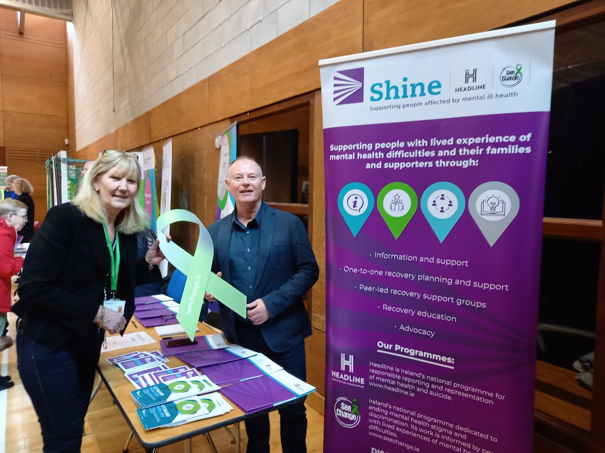 Shine was delighted to participate in this morning's very well attended Older Persons' Fair in Cabra, hosted by Dublin Northwest Partnership. It was a great opportunity to network and promote our work. #MentalHealth #CommunitySupport