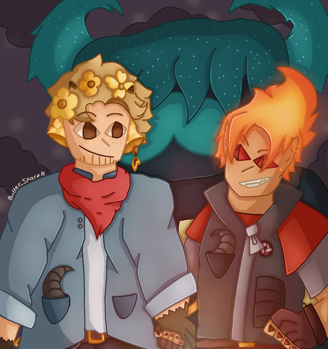 Ranchers chilling with the warden, yayy!!
So glad with how this art turned out :D
.
.
.
.
.
#solidaritygamingfanart #tangotekfanart