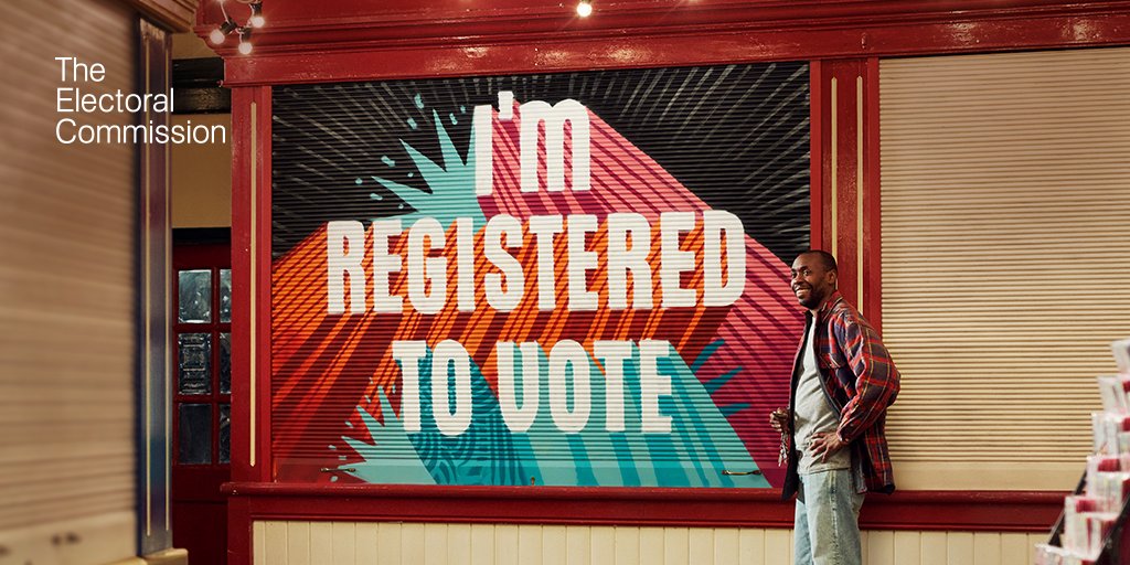 Are you registered to vote too? The deadline to register to vote in the elections on Thursday 2 May is next Tuesday (16 April). Register now: gov.uk/register-to-vo…