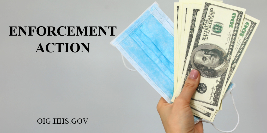 A Louisiana woman pleaded guilty to theft of public money concerning a scheme to misappropriate over $780,000 from the Provider Relief Fund, a #COVID19 pandemic relief program administered by the Health Resources and Services Administration. Read more: direc.to/fh71