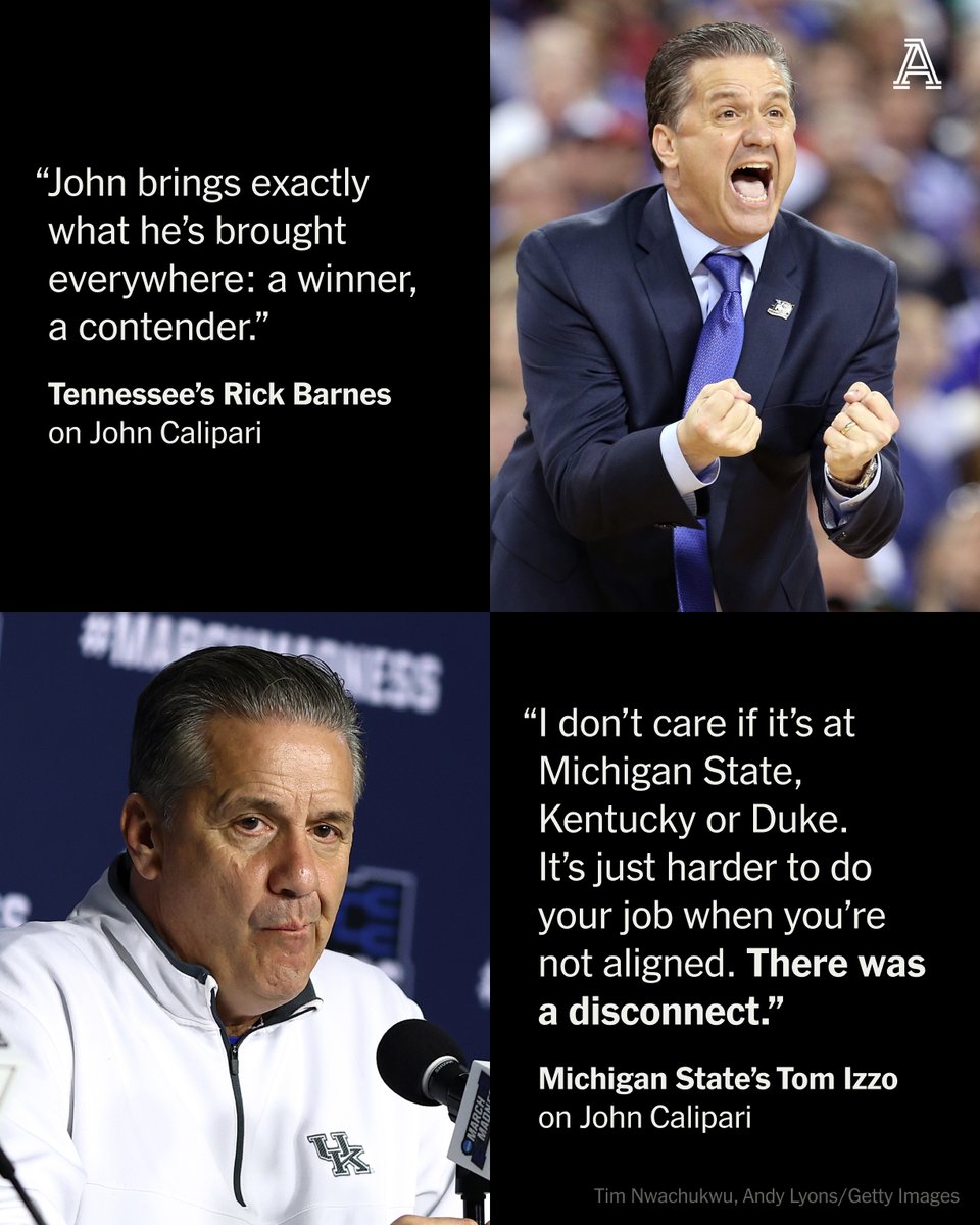 John Calipari's coaching peers agree — he is one of the great program builders in college basketball. But the situation in Kentucky had turned sour. And Calipari had to leave. @ShamsCharania and @KyleTucker_ATH have more intel. theathletic.com/5405889/2024/0…