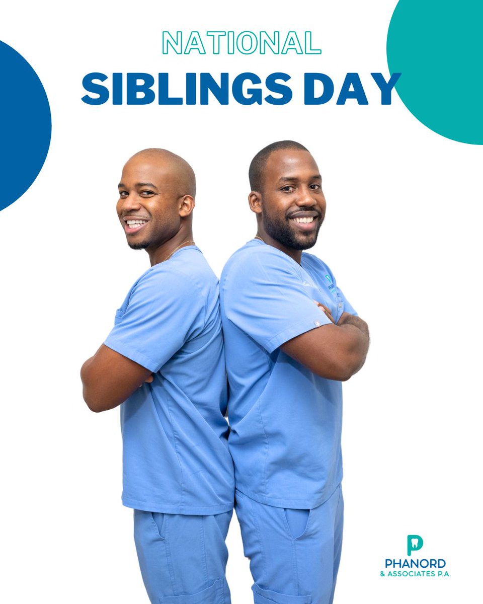 Happy National Siblings Day from the #DentistDuo. Tag your siblings and show them some love today! #NationalSiblingsDay #DentistDuo #SmileWithPhanord