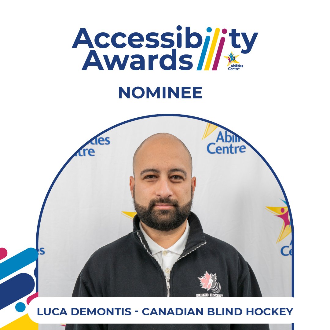 We are thrilled to announce Luca Demontis - @CDNBlindHockey as a nominee for Abilities Centre’s Accessibility Awards. On December 28, 2023, a historic moment unfolded as Canadian Blind Hockey made its debut on NHL ice. Join the celebration! ow.ly/Zxs350R6Jnz