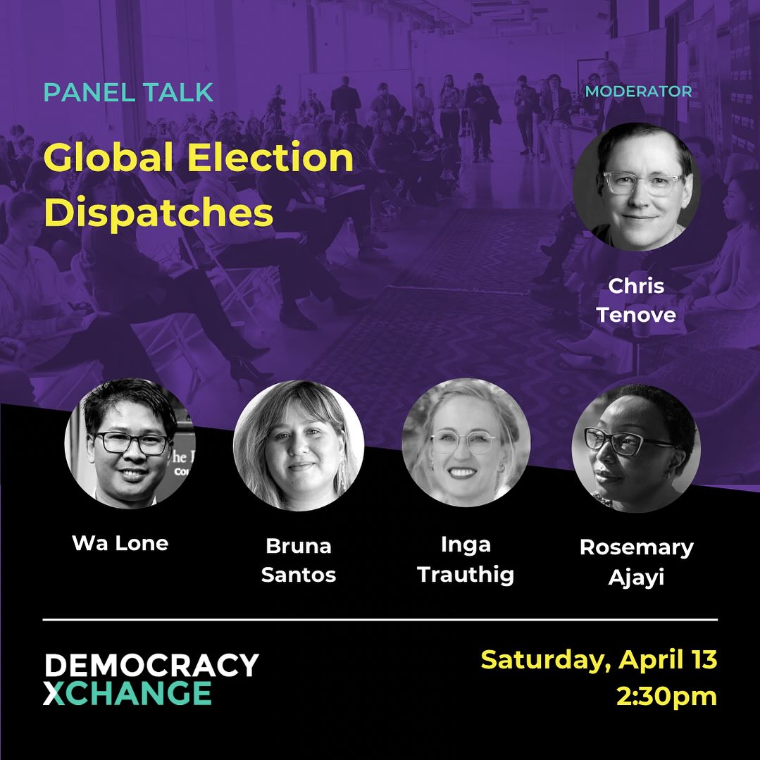 Don't miss @dxcsummit at @TorontoMet on April 13! CSDI's @cjtenove leads a dynamic panel on the key issues facing democracies in the 2024 election cycle. 🌎✨ Insights from @RMAjayi @boomartins @inga_kris and @walone4 

Get tickets here: democracyxchange.org #DXC24