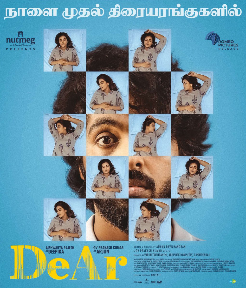 Now showing @gvprakash #DeAr from 11th April in your @vstheatres at FLAT TICKET PRICE of Rs.100 Book your tickets now via @PaytmTickets and @TicketNew @DeltaCinema @PDKTmovies @siddhu_viva @SubaCinema @TnjMovies @TrichyFilms