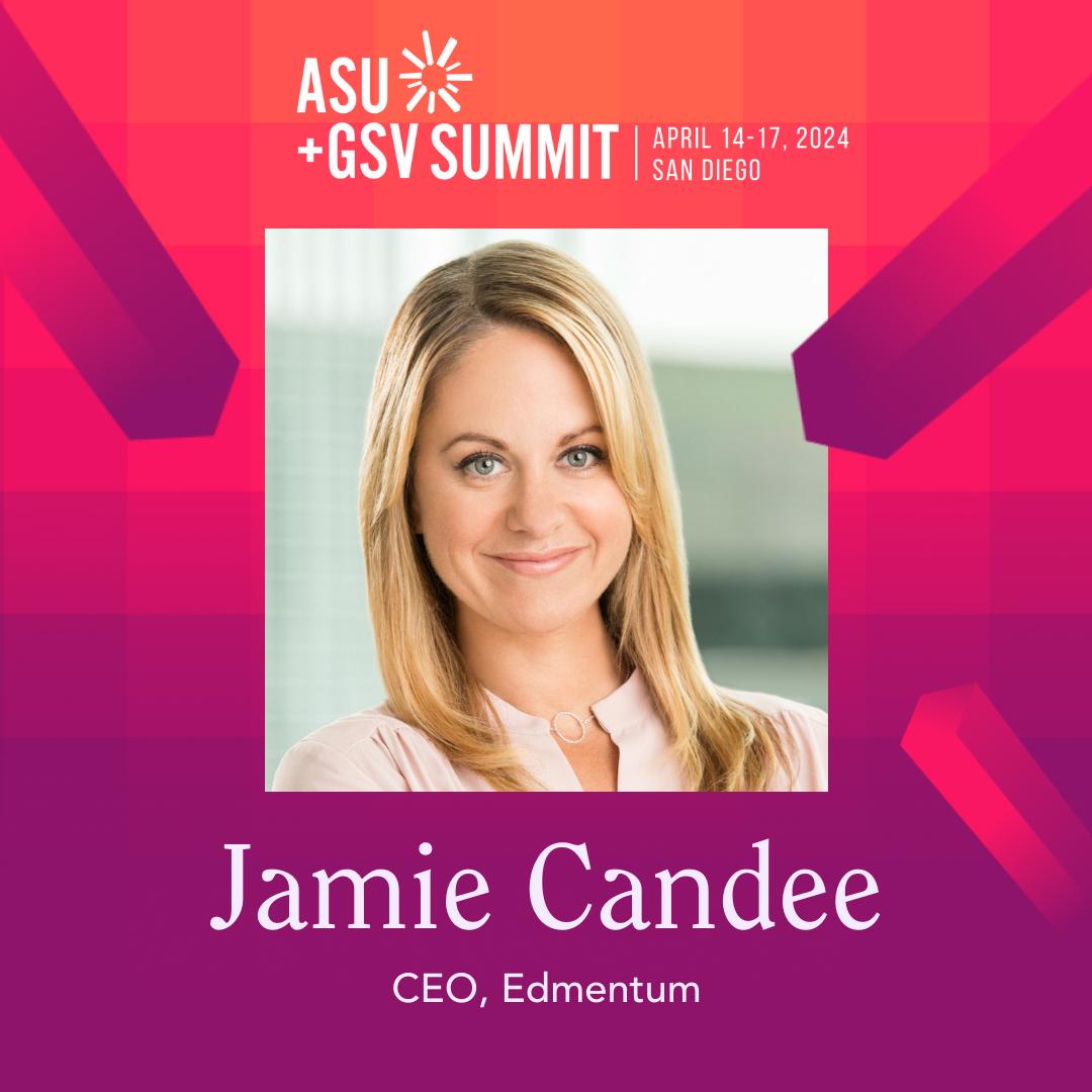 Heading to @asugsvsummit next week? Don't miss Edmentum CEO, Jamie Candee, on the Stage X for 'Barbies, Beyonce, Swifties…The Women’s Revolution is Here' on Wednesday, April 17th. If you can't make it in person, sign up for the livestream here: bit.ly/4av8PtH #ASUGSV24