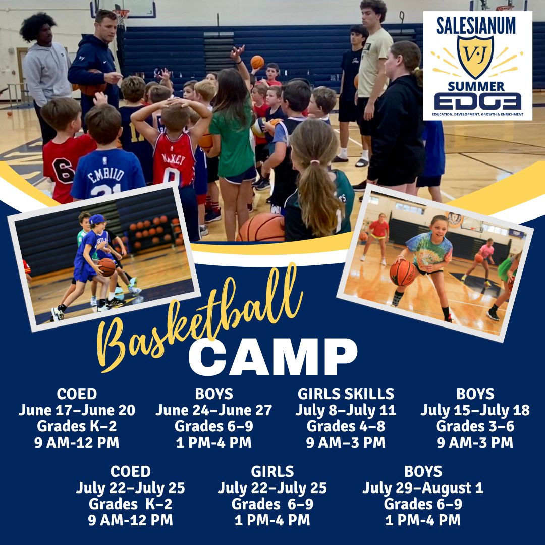 Join us for our sports camps for boys & girls this summer! Ready to take your basketball game to the next level? Our top-notch coaching staff is geared up & excited to help you unlock your full potential on the court while having fun! Sign up: hubs.ly/Q02spT9b0. #SummerEDGE