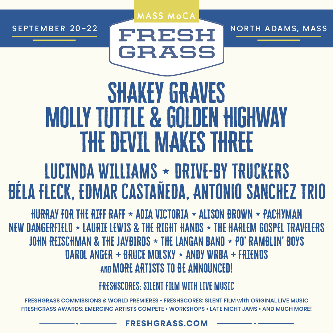 See you at @freshgrassfest | North Adams, September 20-22 @MASS_MoCA. 🤘 Festival tix: freshgrass.com/north-adams #freshgrassfest #massmoca