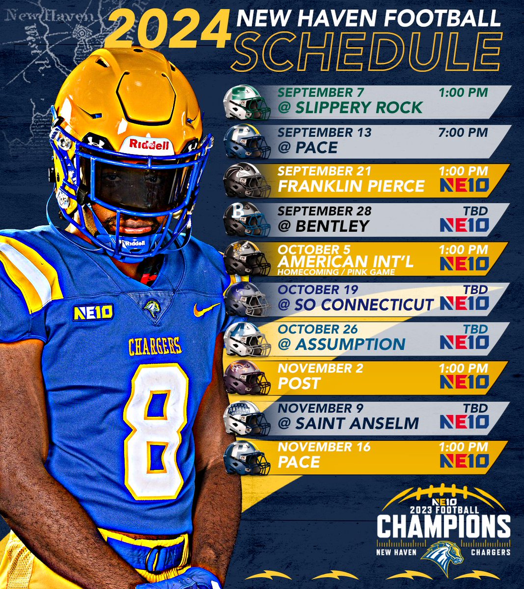 𝐌𝐚𝐫𝐤 𝐲𝐨𝐮𝐫 𝐜𝐚𝐥𝐞𝐧𝐝𝐚𝐫𝐬..🗓️ Football will be back on the Blue & Gold turf before you know it #PowerOn