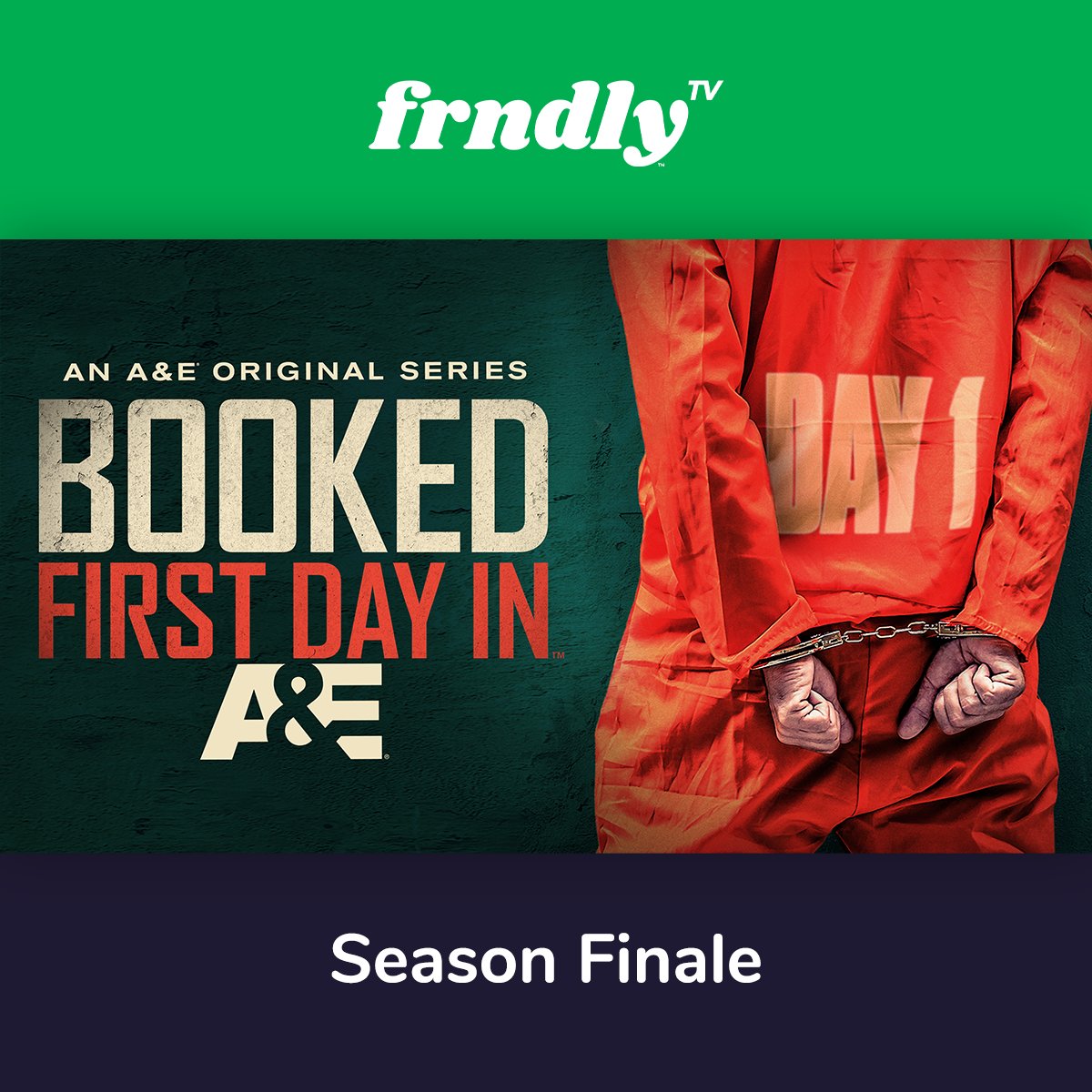 Don't miss the season finale of Booked: First Day In, airing Wednesday, Mar. 27th at 10/9c on @AETV.