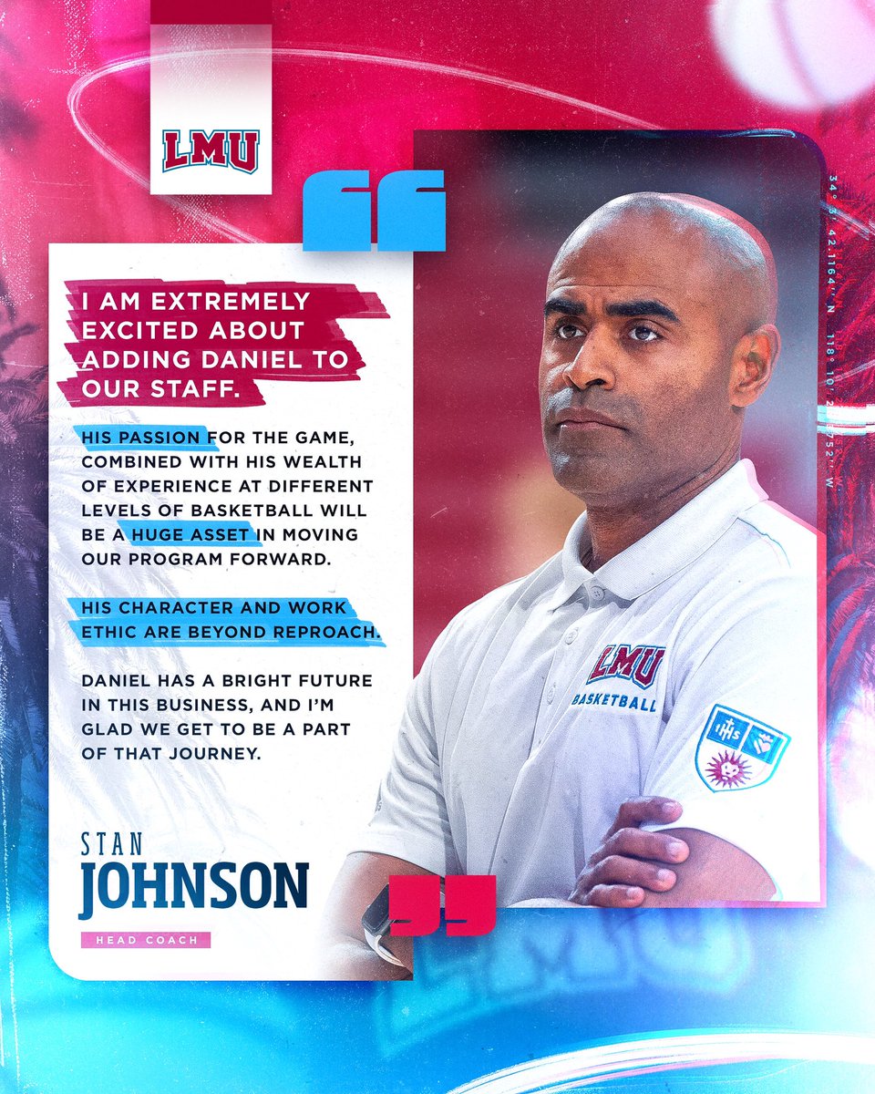 📈 @LMUCoachJohnson confirms! The future is bright for @Coach__Eb! #RaiseTheStandard