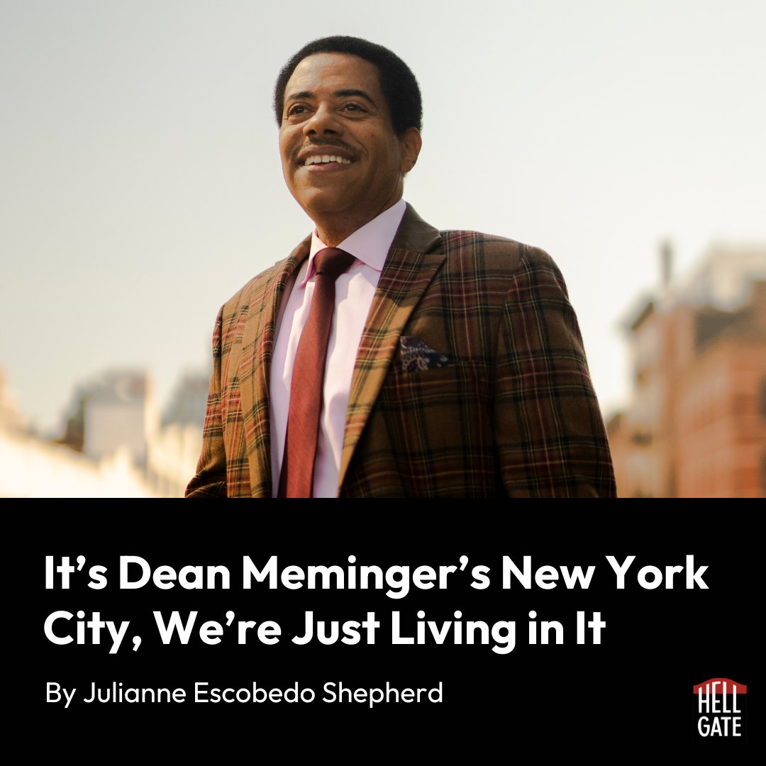 NY1's @DeanMeminger, writes @jawnita, is 'lowkey the king of New York City.' Let her explain, in this delightful profile of the beloved anchor (featuring photos by the great Elias Williams): hellgatenyc.com/dean-meminger-…