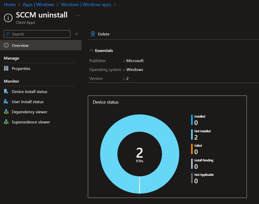 The uninstall of the #sccm client is starting to rollout, should complete in May.
#intune is here to stay 🥳