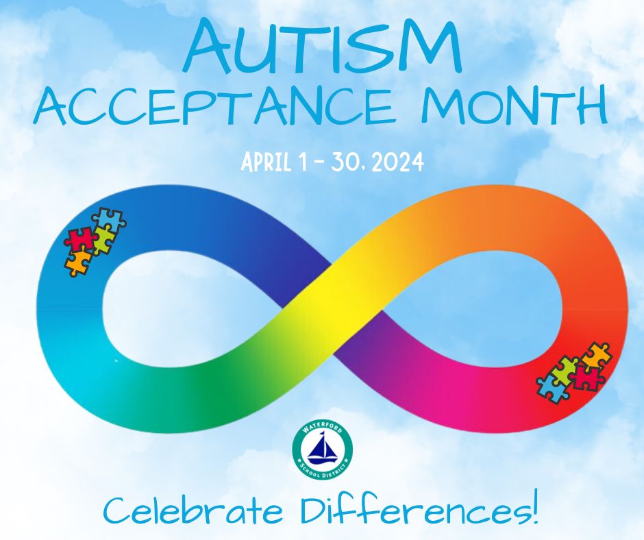 April is Autism Acceptance Month, which focuses on providing awareness & education about Autism. In WSD, we celebrate and embrace the neurodiversity of our students, working with families to provide an education that meets each child’s specific needs. #AutismAcceptanceMonth
