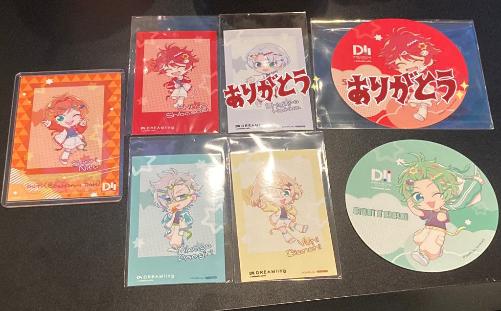 omotimaru_trade's tweet photo. 【交換】DREAM!ing ドリーミング ドリミ アニメイトカフェ 特典 

譲)フォトカード:真也, 巳影, 由仁
コースター:凛太朗
求)フォトカード:湊1, ミュージカル湊1
コースター:ミュージカル湊1

都内手渡し(秋葉原・上野・池袋近辺)もしくは郵送希望です。
検索よりお気軽にお声掛けください。
↓ https://t.co/AxRHcopmpl