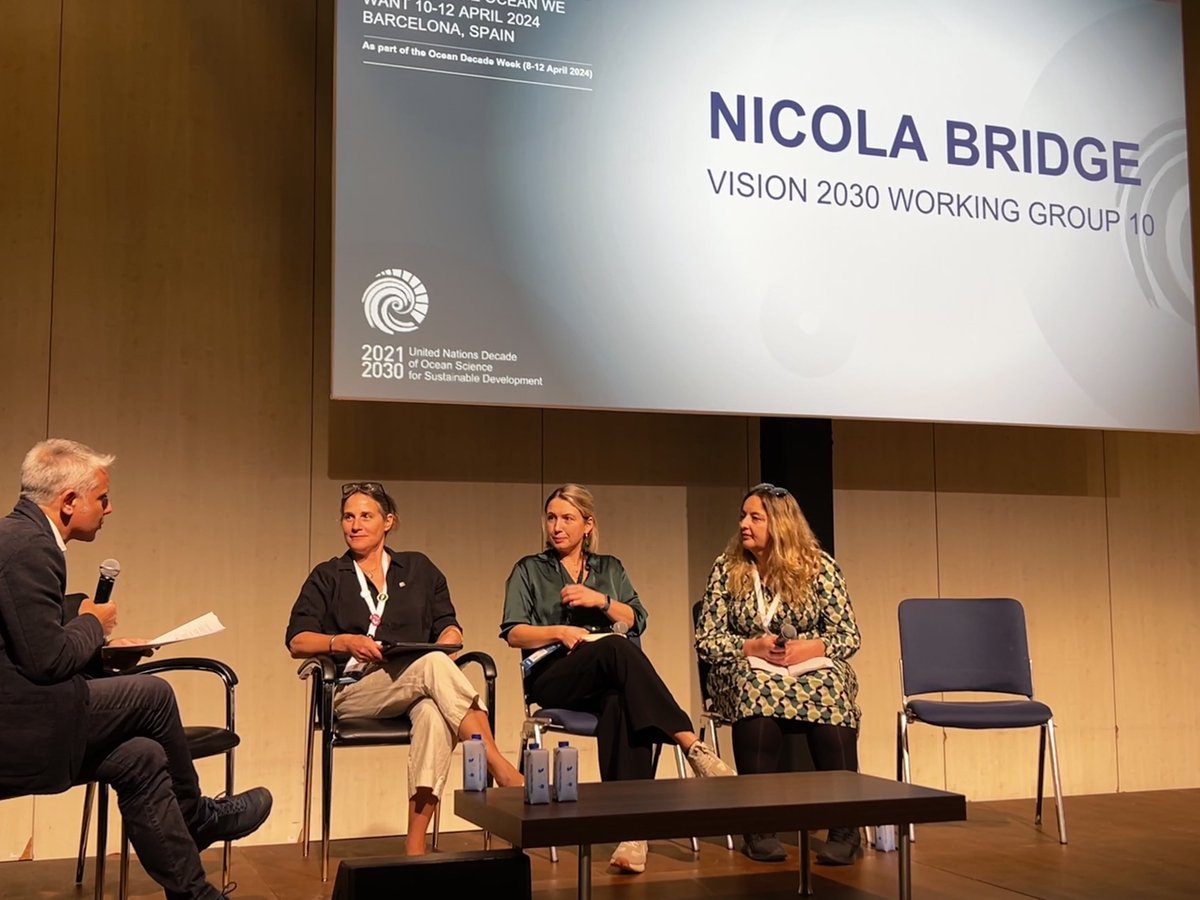 Nicola Bridges @ocean_nic_b @OceanCTrust gave an overview of the Challenge 10 Whitepaper, which identified strategic #OceanCommunications as a key driver for the change we need for a healthy ocean.  #OceanDecade24