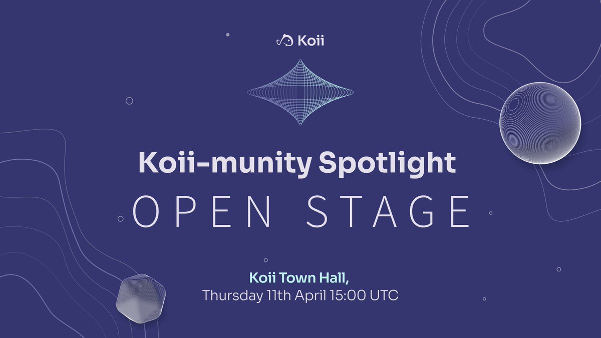 LeonardLevels's tweet photo. Join us on Thursday for the Koii Town Hall #14 – #Koiimunity Spotlight! 🙌
Get ready to be inspired by the incredible projects and innovations from our very own #Koiimunity!
We're opening the floor to our talented community members who are actively building on the Koii platform – let's celebrate the incredible talent within the Koii ecosystem and pave the way for a decentralized future together 🌐
Join us for an unforgettable evening of innovation and community spirit – prepare to be inspired!
🗓️ April 11th, 3PM UTC, 11AM EST
Register for this exciting event here: https://t.co/E0gWL327cH