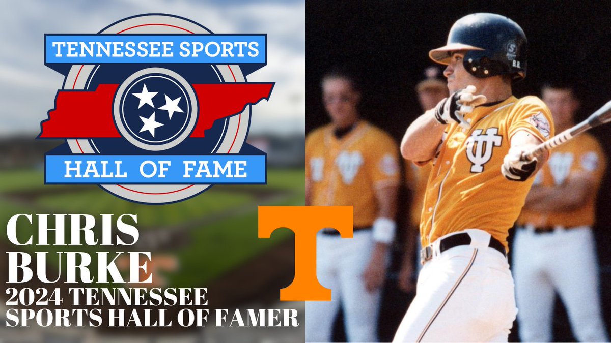 BREAKING NEWS: @Vol_Baseball great Chris Burke named to Tennessee Sports Hall of Fame Class of 2024. FULL STORY: tshf.net/?p=19632