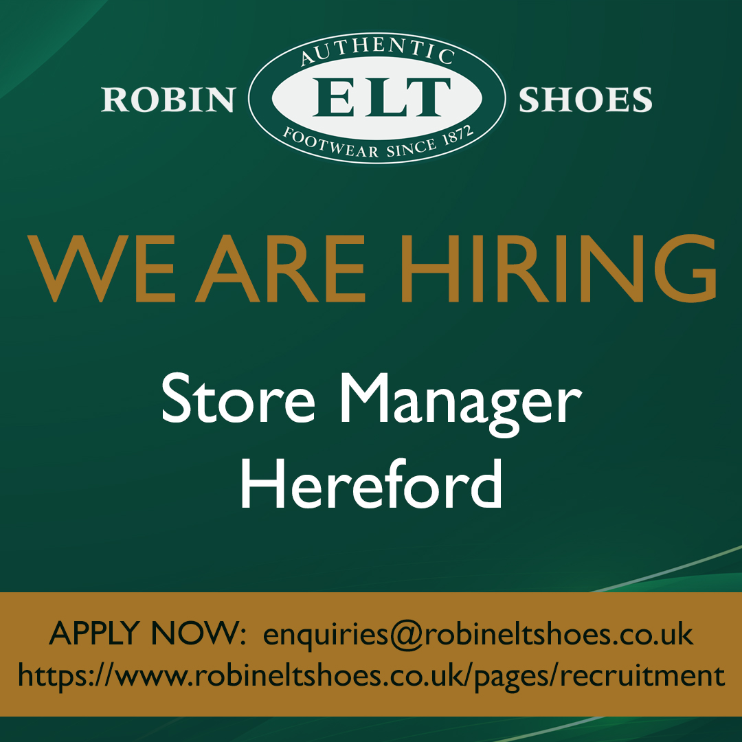 🌟EXCITING OPPORTUNITY TO JOIN OUR TEAM 🌟
Do you love retail and would like to lead a team? We're looking for a Store Manager to run our independent shoe shop in Hereford!👢
Learn more robineltshoes.co.uk/pages/recruitm… #hereford  #careers #herefordshore #jobs #jobopportunity #jobvacancy