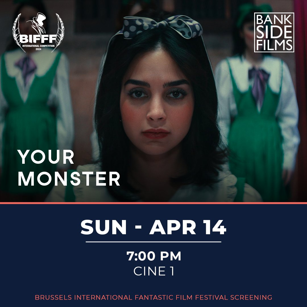 YOUR MONSTER the debut feature from Caroline Lindy starring Melissa Barrera will have its International Premiere at the @bifff_festival! Tickets are still available so don’t miss out on this chance to see it on the big screen. 🧟 🎟: bifff.net/product/your-m… #BanksideFilms
