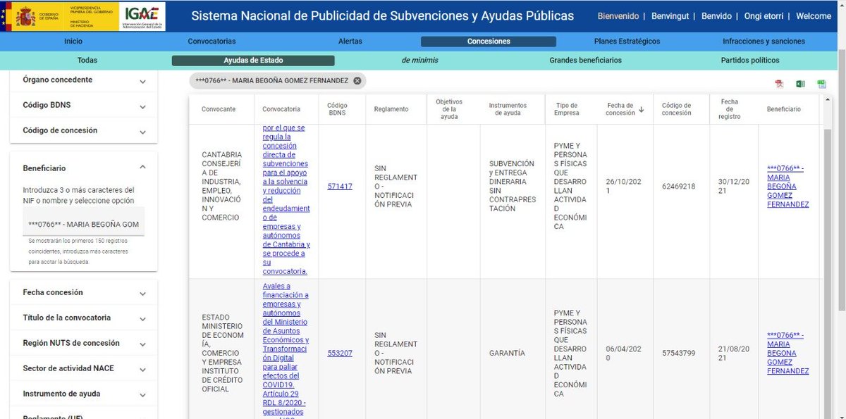 Os acordáis de la lamentable 'aclaración' de The Objective diciendo que su bulo sobre la subvención concedida a Begoña Gómez con su foto no iba dirigida a ella, sino mostrar que no aparecían los datos? Pues es mentira cualquiera puede ver todos los datos, de estas subvenciones.