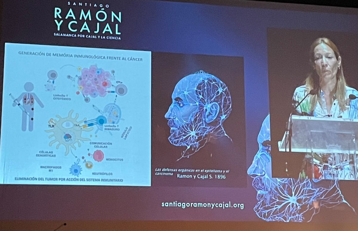 @squarechesnut La de posibilidades que abren la #viroterapia frente al cáncer con eliminación del tumor y protección efecto vacuna. Gracias por tu pasión por la investigación Sara Cuadrado! #Salamancaxcajal