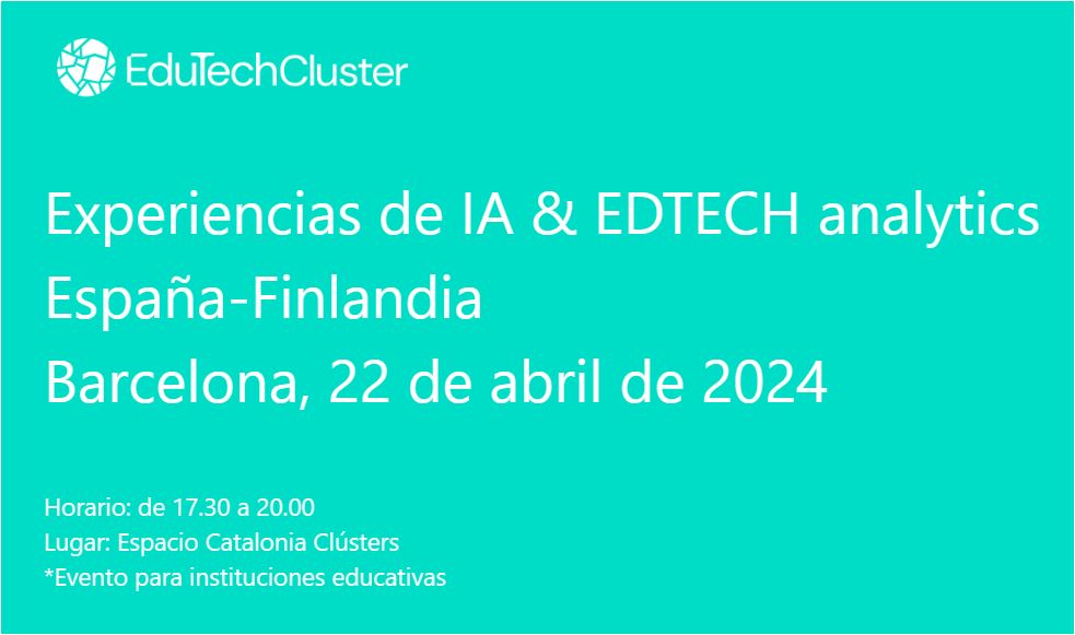 CatedraEscalae's tweet photo. 🌟 Evento Especial: Transforma la Educación con Inteligencia Artificial y Análisis de Datos 🌟
Barcelona, el 22 de abril, y en Madrid, el 23 de abril de 2024.
¡Regístrate ahora!
Barcelona: https://t.co/D9BCrcS2Ib
Madrid: https://t.co/50VPpiSY0j https://t.co/9mCKJLl4kD