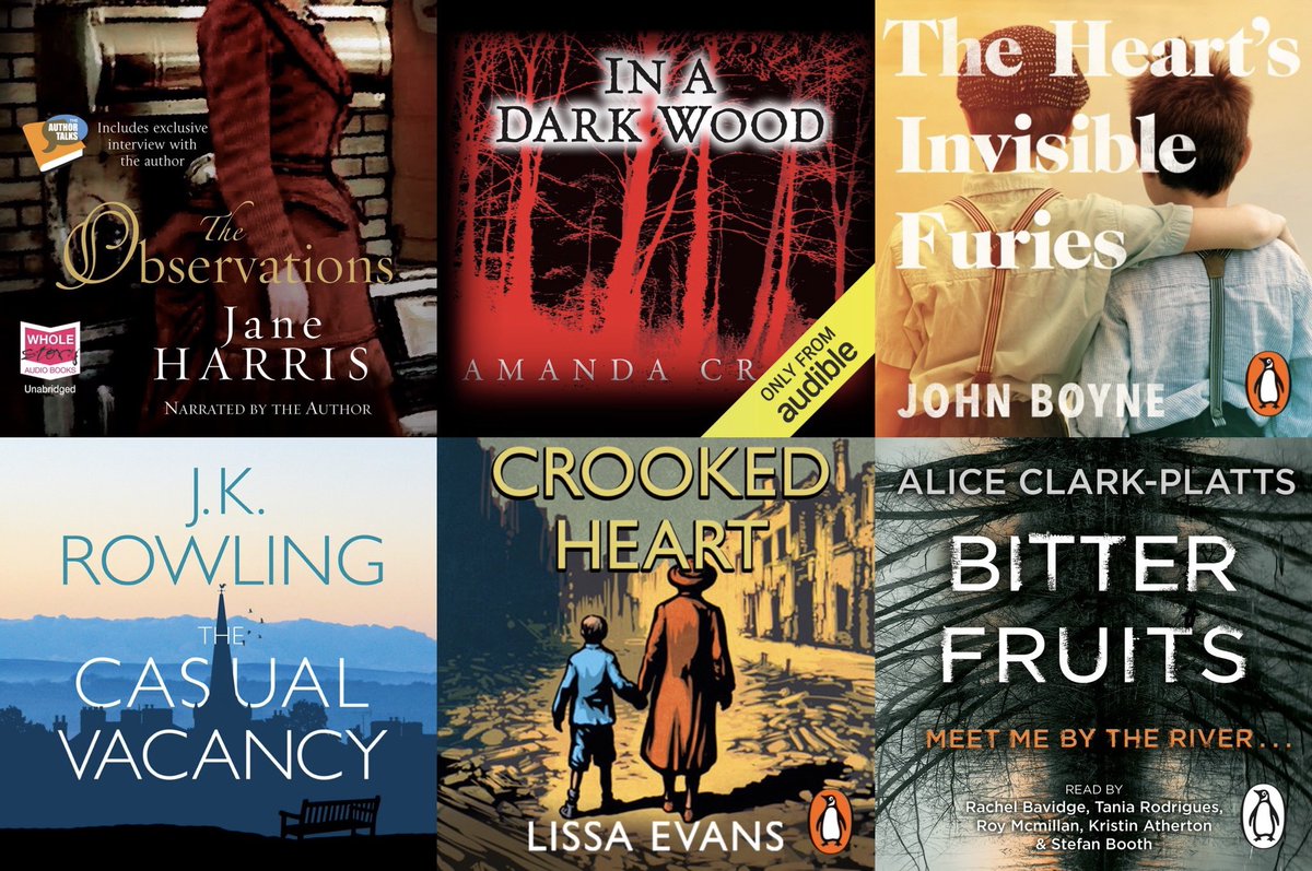 I listen to loads of audiobooks but am guilty of focusing on new releases so this year I’m trying to include backlist titles I’ve missed/revisit favourites. I could do a whole thread on this (maybe I will soon!) but for now here are six I’ve loved & thoroughly recommend 🎧📚